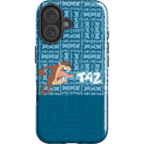 Looney Tunes Tasmanian Devil Yell iPhone 16 Plus Impact Case